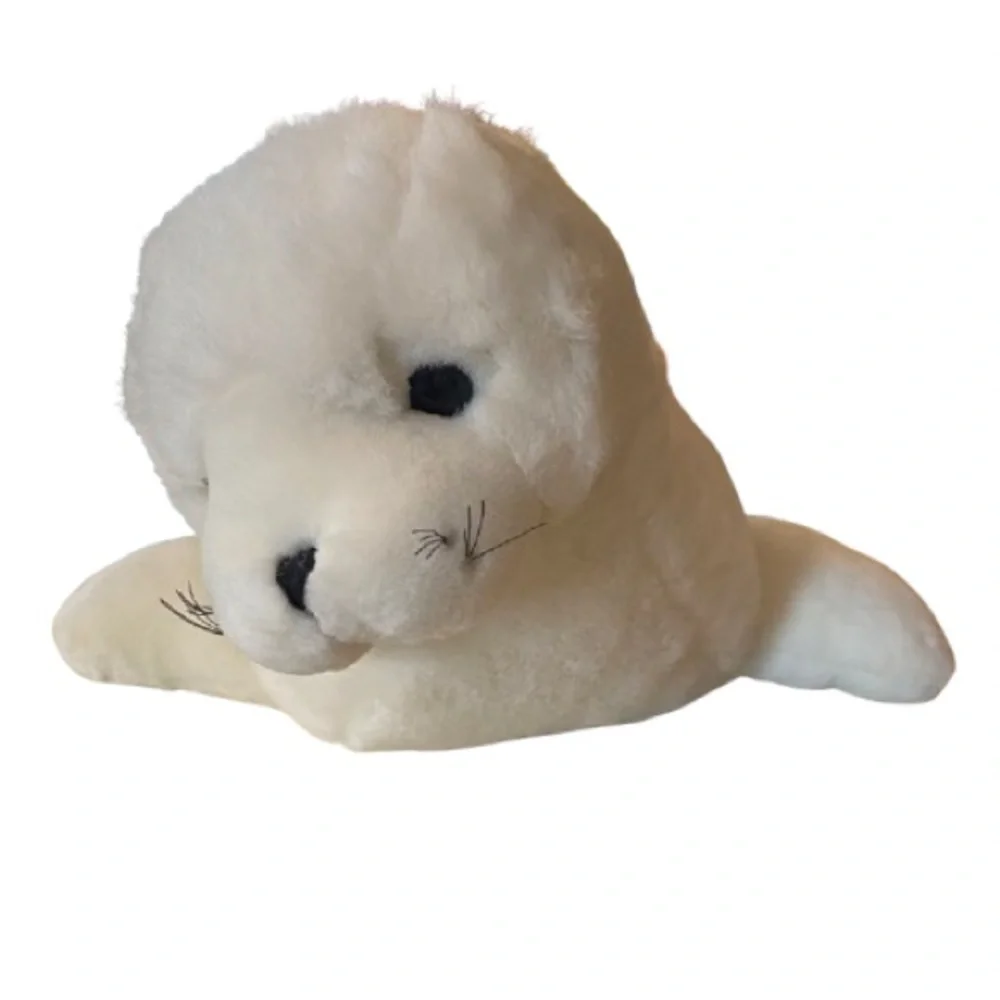 Vintage Mary Meyer Baby White Seal Plush 20” Collectible 90’s Marine Life Cuddly